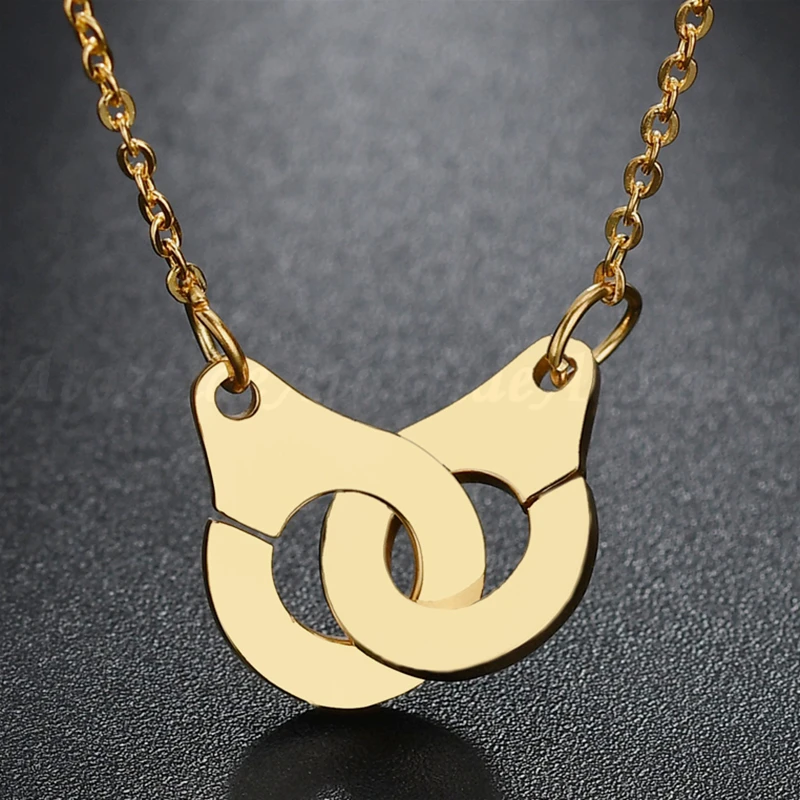 Минималистичные женские наручники Atoztide ожерелье из нержавеющей стали цепочка