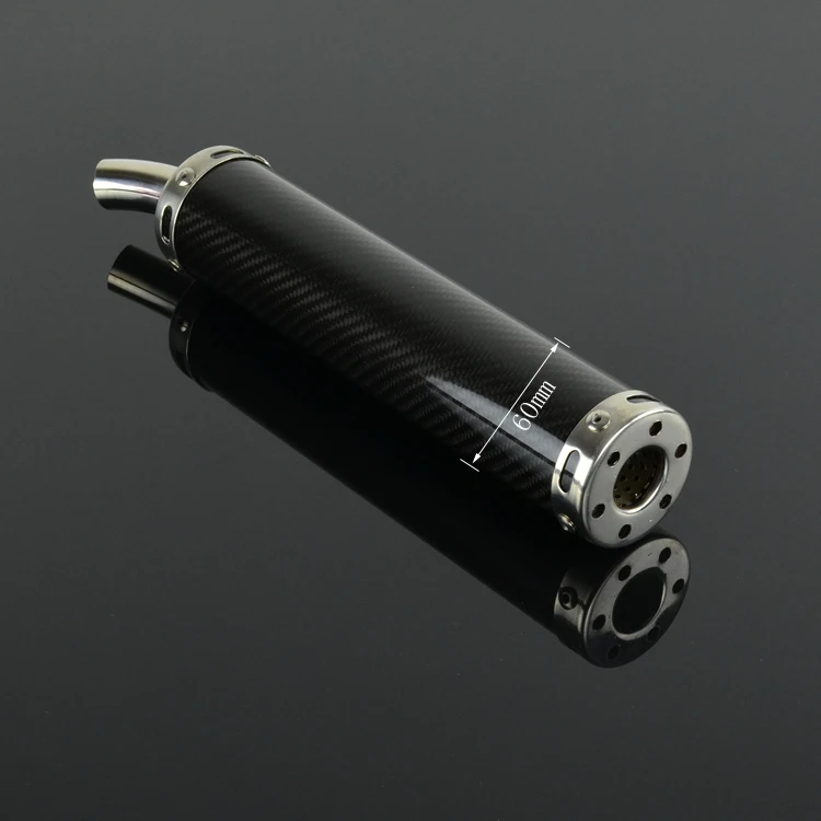 Глушитель выхлопной трубы для мотоцикла из алюминия и углеродного волокна 22 мм