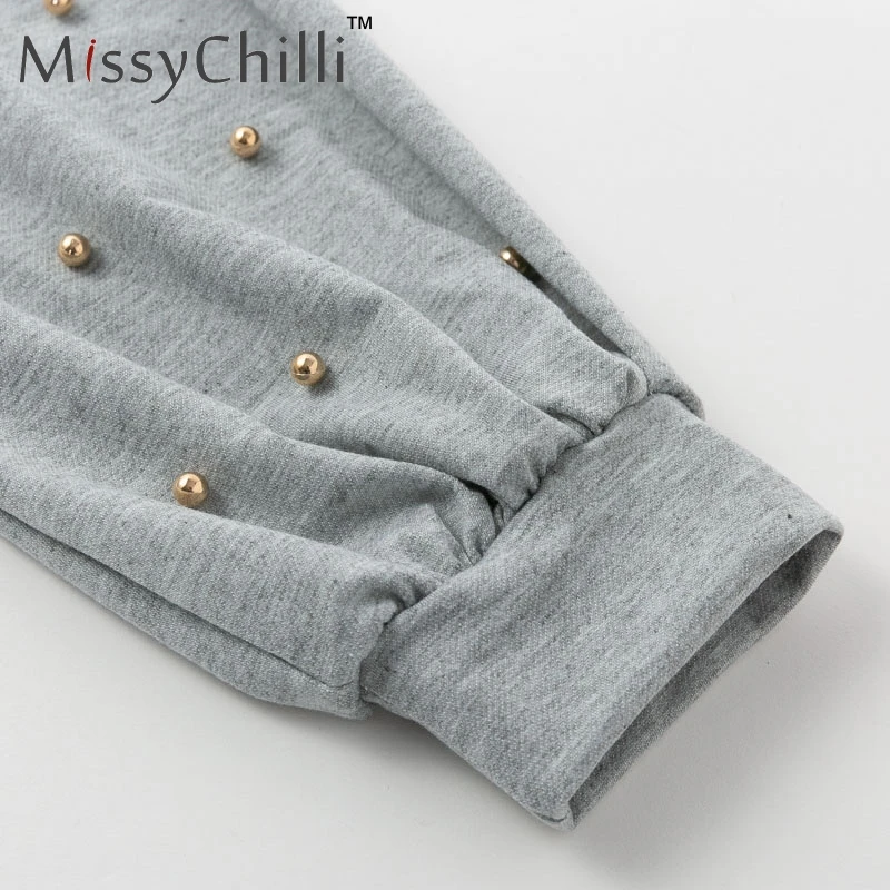 MissyChilli, черное сексуальное свободное платье с заклепками и блестками, женское платье с принтом лица и рукавом-фонариком, женское повседневное летнее пляжное платье миди, Новинка