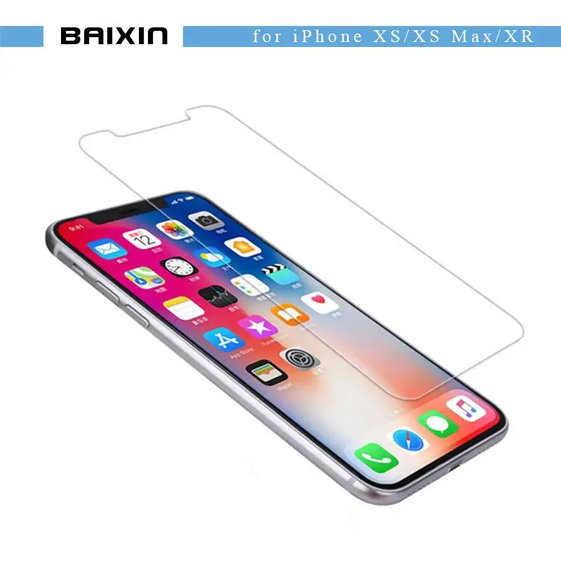 Baixin закаленное стекло для iPhone Xs/Xs Max защита экрана 5 8 дюймов 6 1 XR защитная