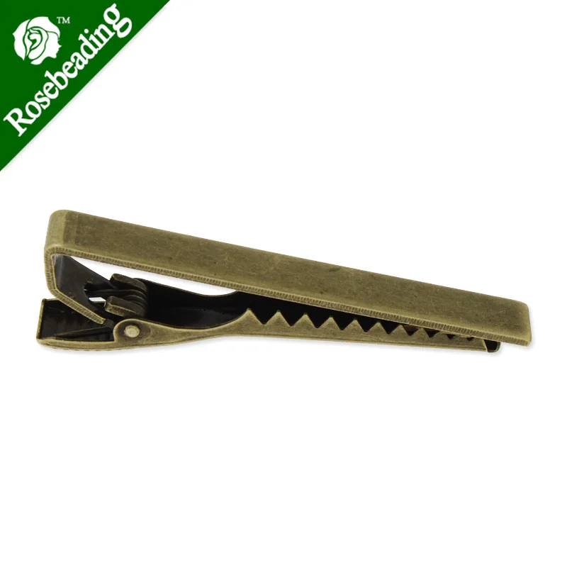 Зажим для галстука 51 мм латунное покрытие античная бронза 10 шт./лот-C4690 | Украшения
