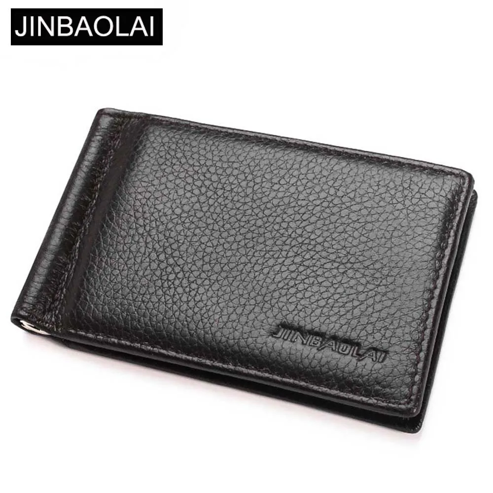 Мини-кошелек JINBAOLAI из натуральной кожи мужской кошелек коровьей короткий