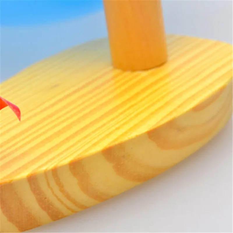 

15CM*7.5CM One Piece Children Wooden Floating Boat Balloon Brinquedos Classic European Original Single Swimming Kids Wood Toys