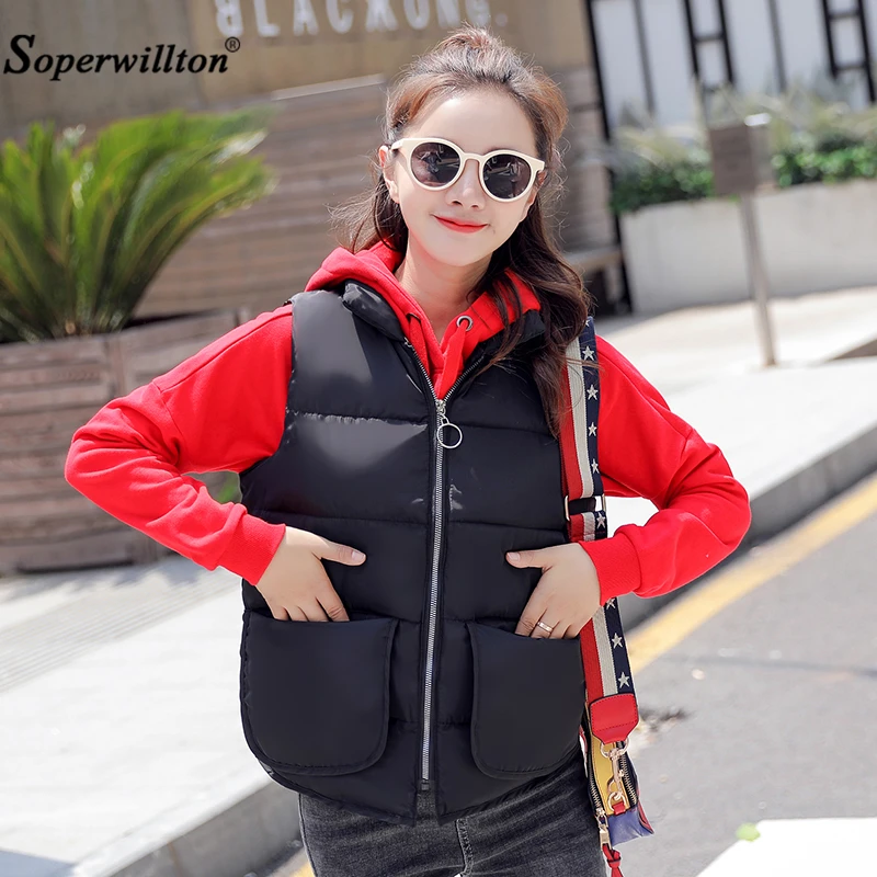Женская куртка без рукавов Новинка 2019 осенне зимний женский хлопковый жилет