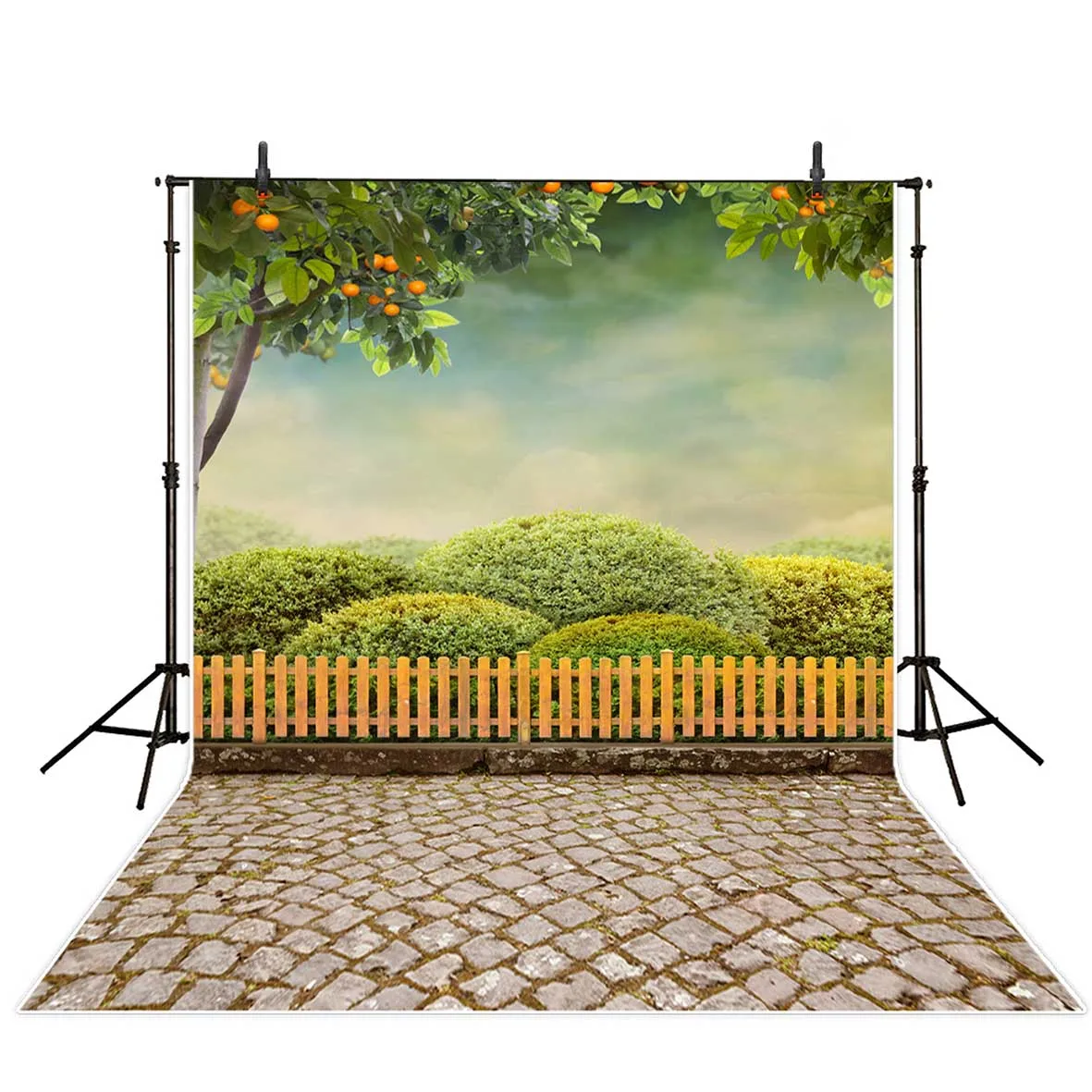Allenjoy фон для фотосъемки детей оранжевое дерево кустарник кирпич пол фотостудия