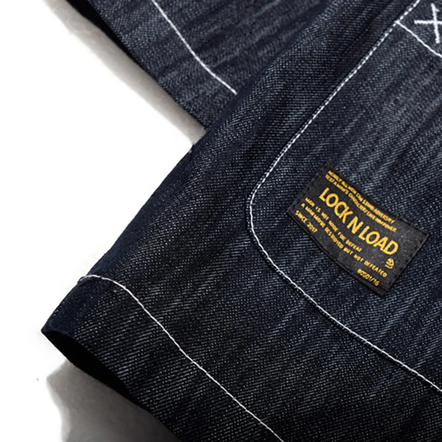 Мужская джинсовая куртка Anorak свободная Японская уличная одежда кимоно в