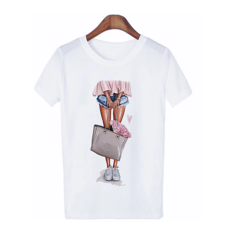 Корейская мода 2019 футболка Kawaii с коротким рукавом белая Harajuku буквенным принтом