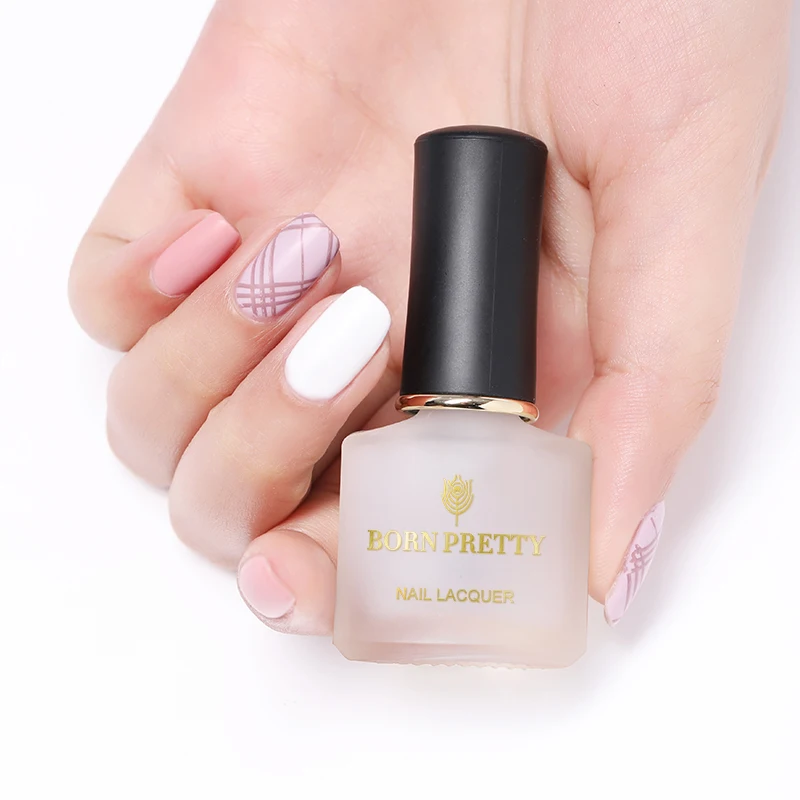 Базовое покрытие для ногтей BORN PRETTY прозрачное матовое 2 в 1 6 мл
