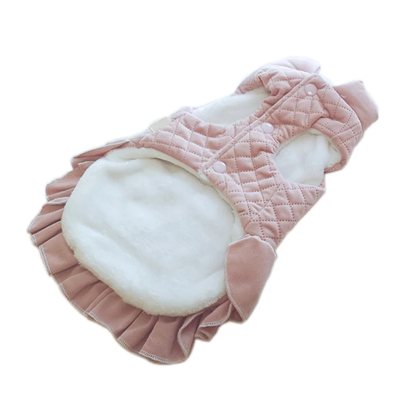 Теплый Собака платье жилет куртка для собак и кошек зимние Чихуахуа Йорки одежда