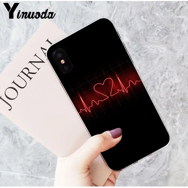 Yinuoda медсестры &quotмедицина&quot Сердце чехол для сотового телефона Apple iPhone 8 7 6 6S Plus X