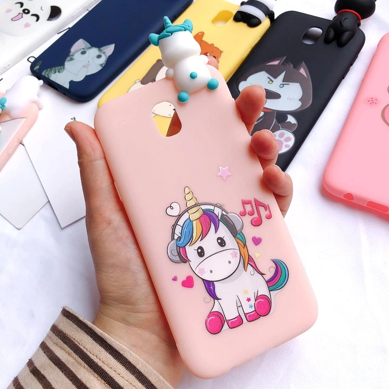 3 J5 J7 3D чехол etui samsung Galaxy J5 чехол кавайный проект "Медвежонок" Единорог "и силикона с откидной крышкой для Fundas samsung J3 J5 J7 чехол для телефона - Цвет: 3