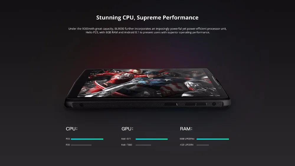 DOOGEE BL9000 5,99 ''Full HD OTG 4G LTE телефон 9000 мАч 6 ГБ ОЗУ 64 Гб ПЗУ Android 8,1 сканер отпечатков пальцев NFC Восьмиядерный телефон