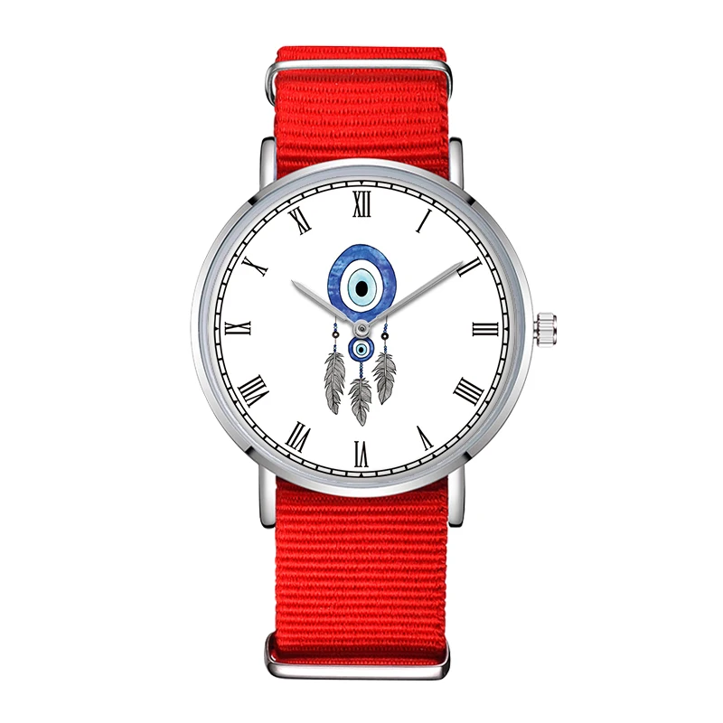 D-0021 наручные часы с тканевым ремешком Relojes Feminino нейлоновый ремешок женские Montre