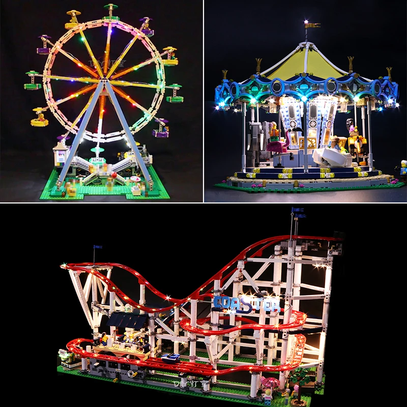 Светодиодный светильник для Lego 10261 американские горки 10257 уличная карусель 10247