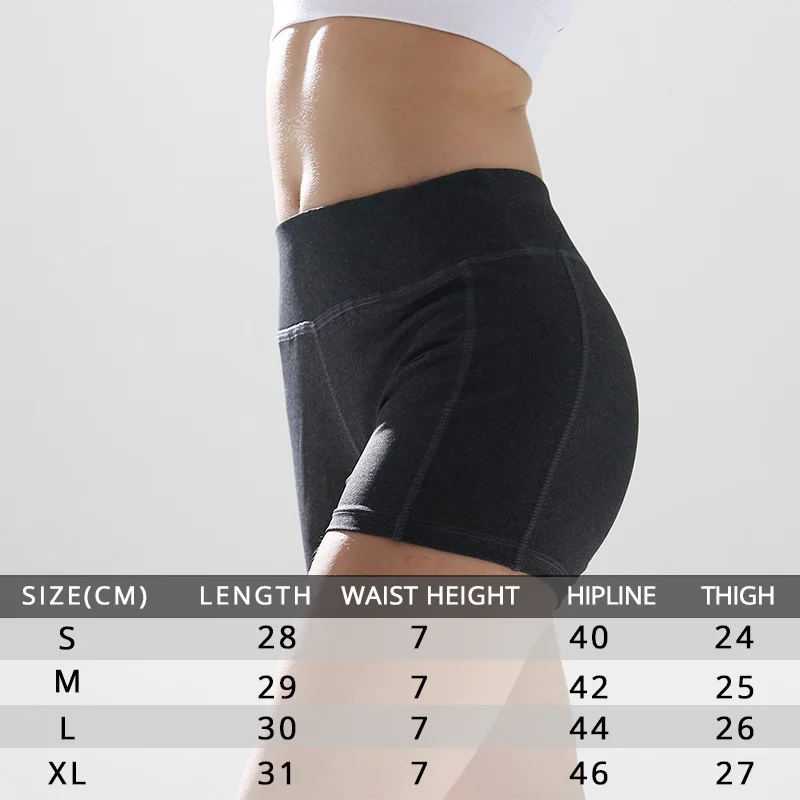 Мягкие Шорты для йоги с высокой талией спортивные шорты фитнеса полиэстер