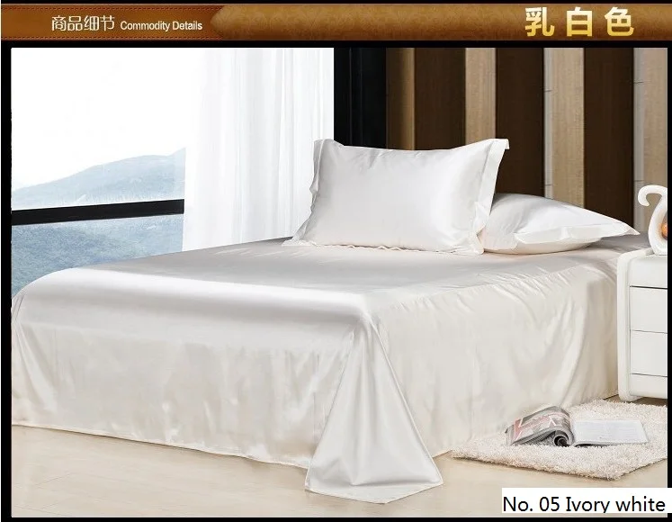 White bedding set Золотая шелковая постельные принадлежности сатинировка Роскошная простынь набор постельного белья: пододеяльник, Комплект постельного белья покрывало размер Super King Размер queen ПОЛНЫЙ twin по индивидуальному заказу - Цвет: White bedding set