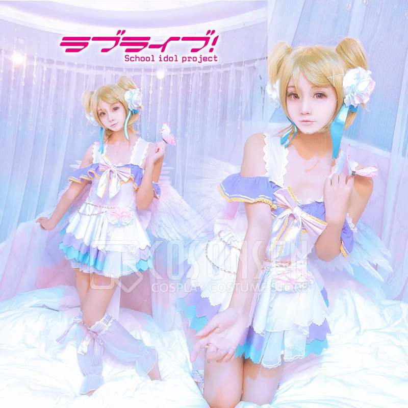 COSPLAYONSEN Love Live! Платье для косплея Hanayo Koizumi белое платье пробуждения ко Дню Святого