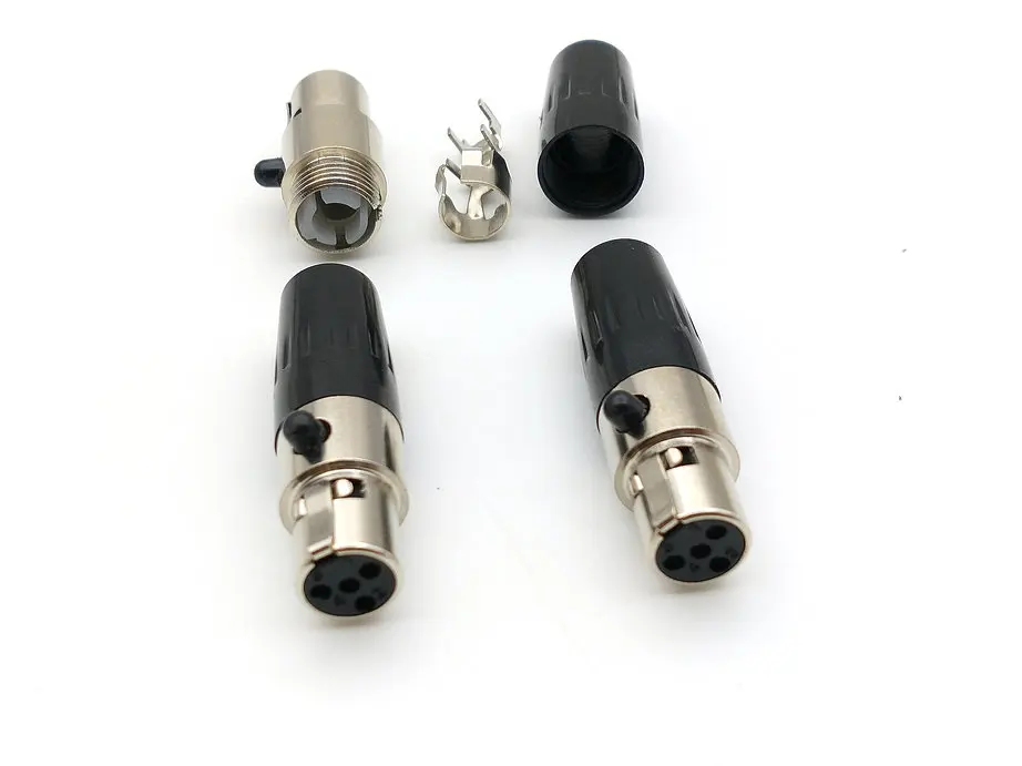 20 шт. TA4F Mini XLR 4 контактный Женский Аудио Микрофон авиационный адаптер DIY|adapter