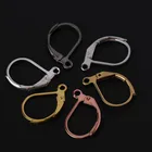 50 шт., 15x10 мм латунь французский крючок для серьги, серьги базовые аксессуары для бижутерии, материал для рукоделия фитинги настройки