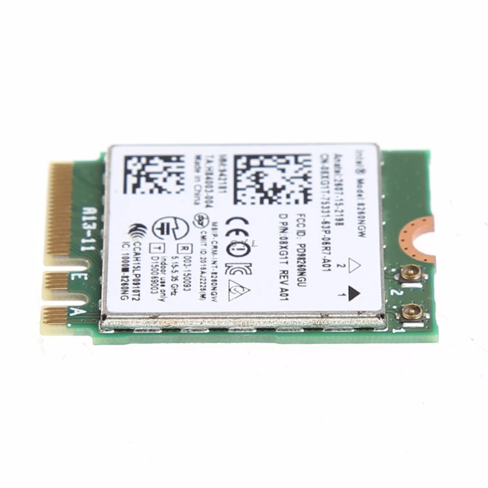 Двухдиапазонный модуль форм фактора M.2 2 4 + 5 ГГц 867 м Bluetooth V4.2 новое поколение Wi Fi
