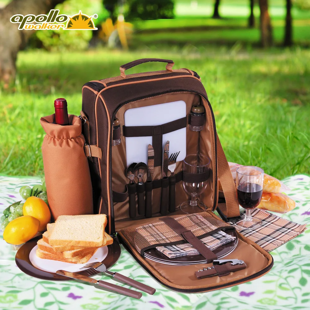 Ланч бокс Apollo сумка холодильник из ткани Оксфорд с набором для пикника|lunch bag|picnic