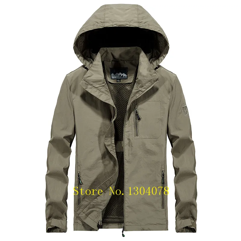 Summer Thin Jacket Quick Dry Waterproof Jacket Men Tace& Shark Brand Men's Windbreakers Anti-UV Sun-Protective Sportswear