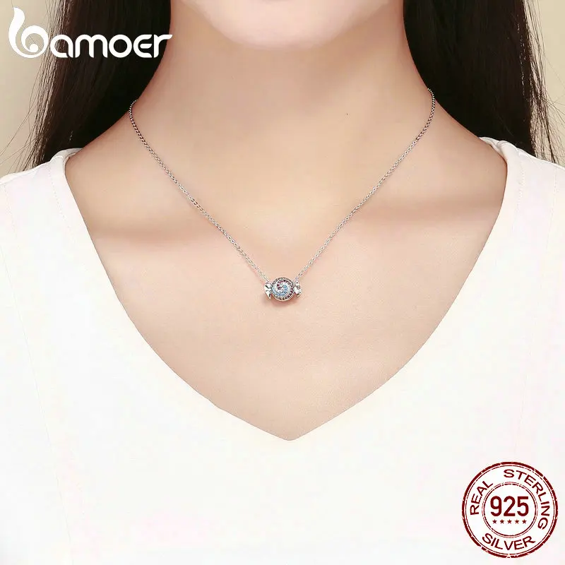 BAMOER сладкие 925 пробы Серебристые радужные конфеты амулеты красочные CZ бусины подходящие Браслеты и ожерелья DIY ювелирные аксессуары SCC898