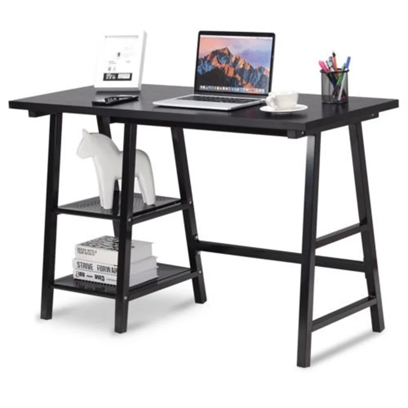 Современный ноутбук для записей компьютерный стол с 2 шинами полка хранения