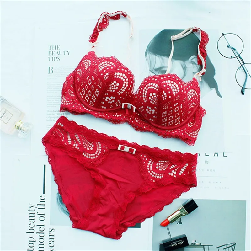 Роскошные кружевные бюстгальтеры с вышивкой комплект нижнего белья Женский