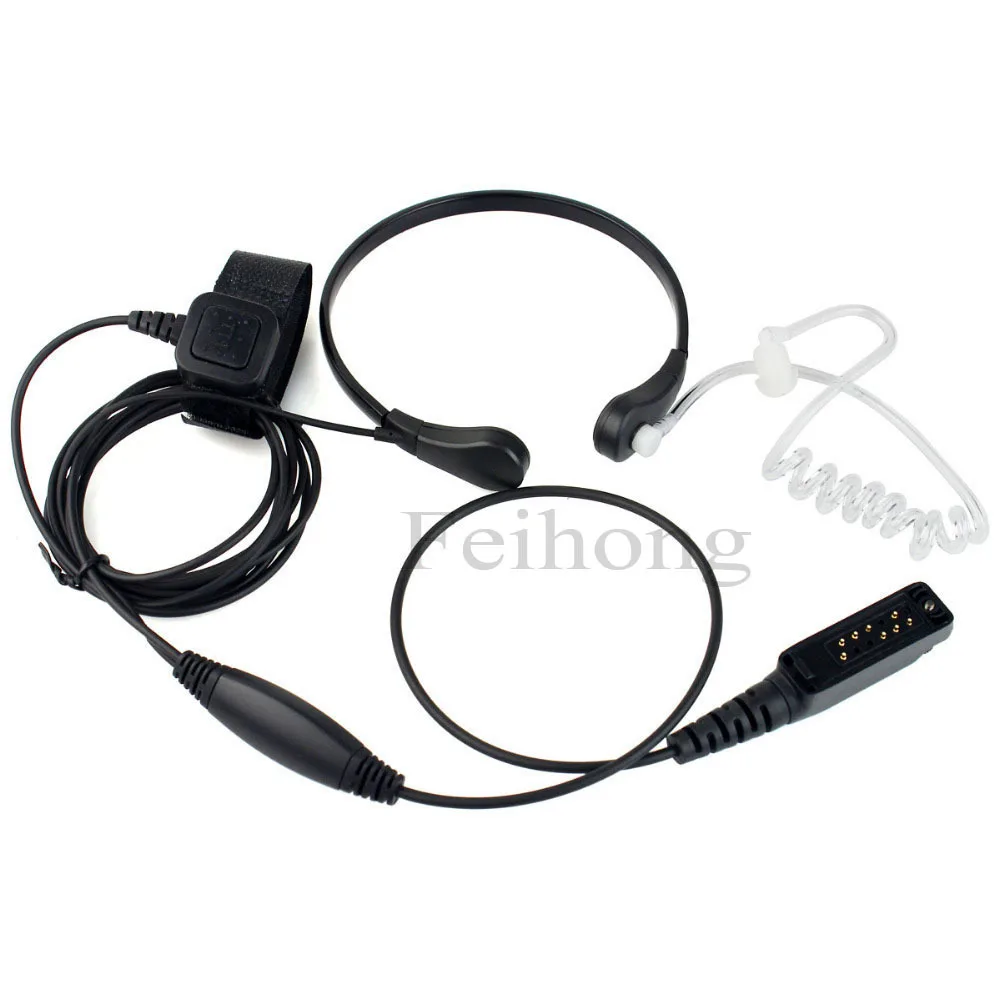 Пальчиковый PTT горловой микрофон Акустическая трубка наушник для SEPURA STP8000