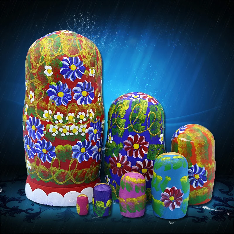 7 шт./набор деревянные куклы матрешки|wooden matryoshka|matryoshka dollsnesting dolls |