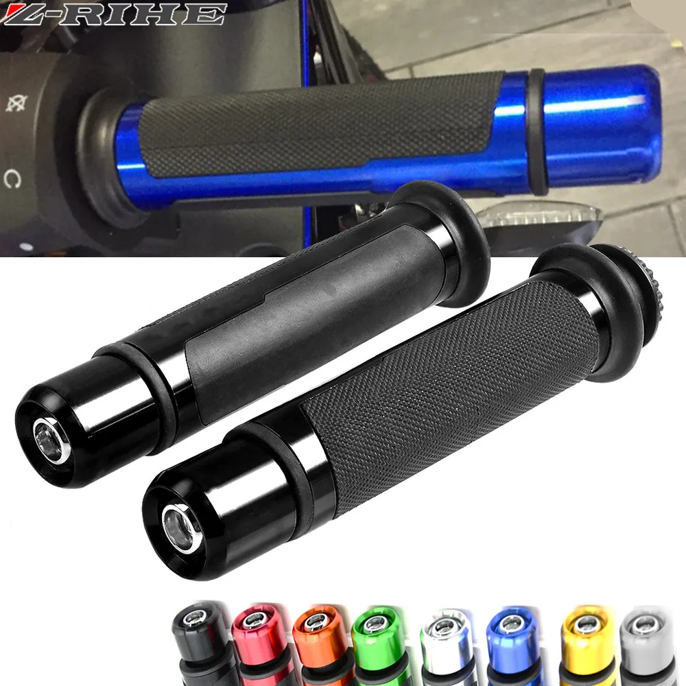 7/8 ''мотоциклетные противоскользящие ручки с ЧПУ 22 мм для Yamaha Fz6 R1 R3 R6 R15 R25 YZF MT07 MT