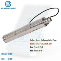 europump models242t 20 20m lift 24v dc solar water pump submersible water pump for irrigation water pool pump with inset mppt