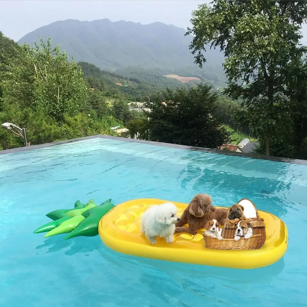 Mounchain Inflatable Lake River Water Float Giant Tropical Pineapple Raft Lounge Chair for Swimming Pool | Спорт и развлечения