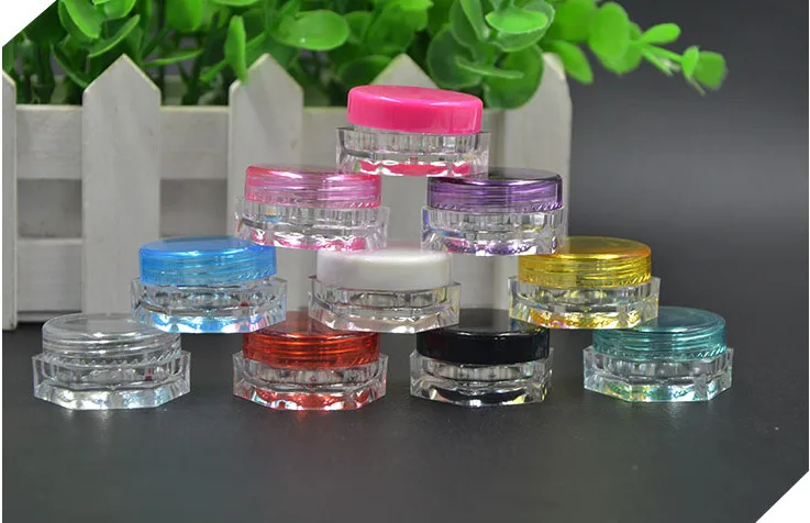 20 шт. пустые разноцветные пластиковые банки для кастрюль косметические