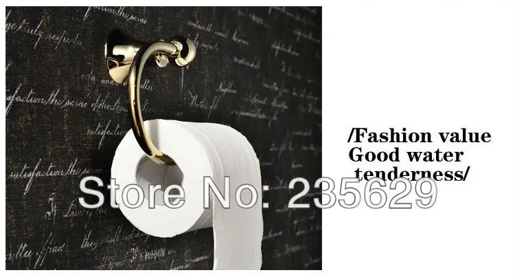 Бесплатная доставка настенный держатель рулона унитаза антикварный Твердый