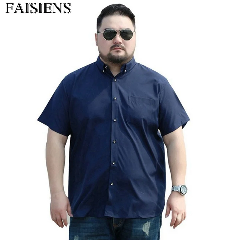 Мужские рубашки FAISIENS большие размеры 8XL 9XL 10XL 7XL 5XL 6XL недорогие летние