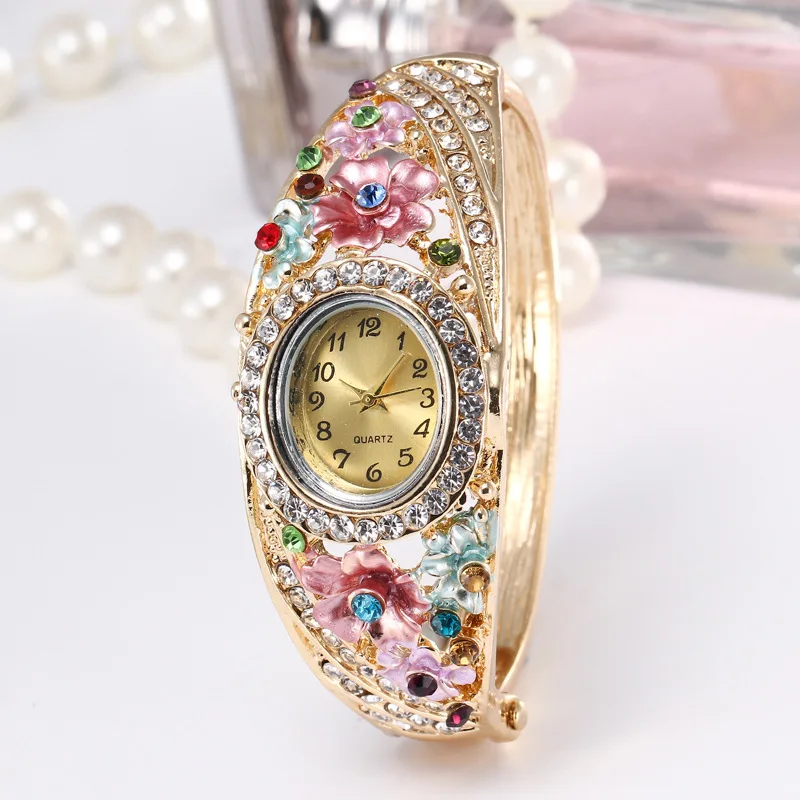 5 шт. роскошные женские часы-браслет ЖЕНСКИЕ НАРЯДНЫЕ часы кварцевые наручные