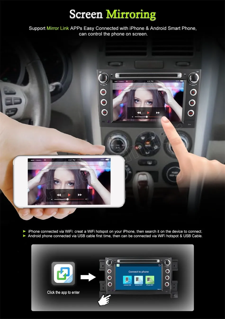 Для S/УЗУКИ G/RAND VI/ТАРА 2005-2015 Dvd-плеер Автомобиля Android 6.0 GPS Радио поддержка WI-FI камера