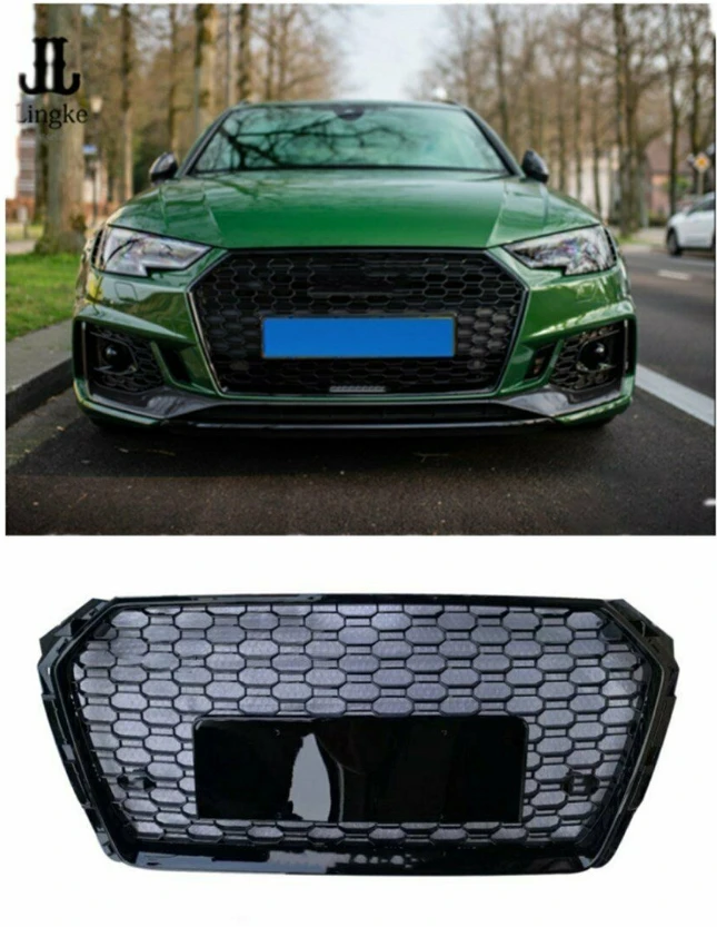 For Audi A4 S4 B9 RS4 Front Sport Hex Mesh Honeycomb Grill S Line Black 2017-18 | Автомобили и мотоциклы