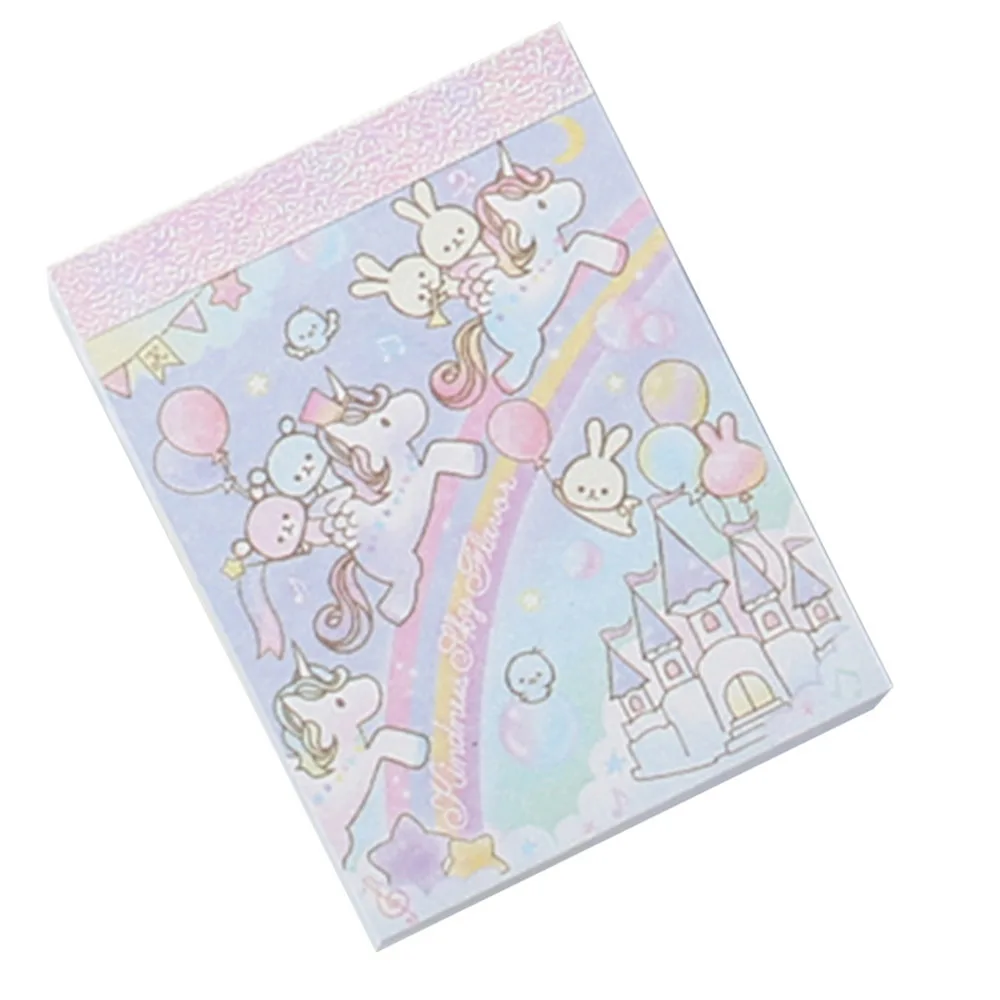 1Pcs Cute Creative Dream Unicorn Memo Pad Sticky Notes Notepad Stationery Gift For kids | Канцтовары для офиса и дома