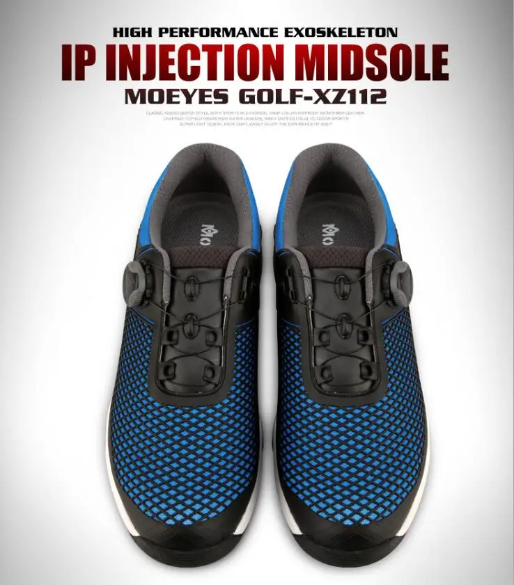 

2019 PGM Spring summer Golf Shoes Men Waterproof Breathable Antiskid Golf Sneakers Male Rotating Shoelaces Spiked Trainers Shoes