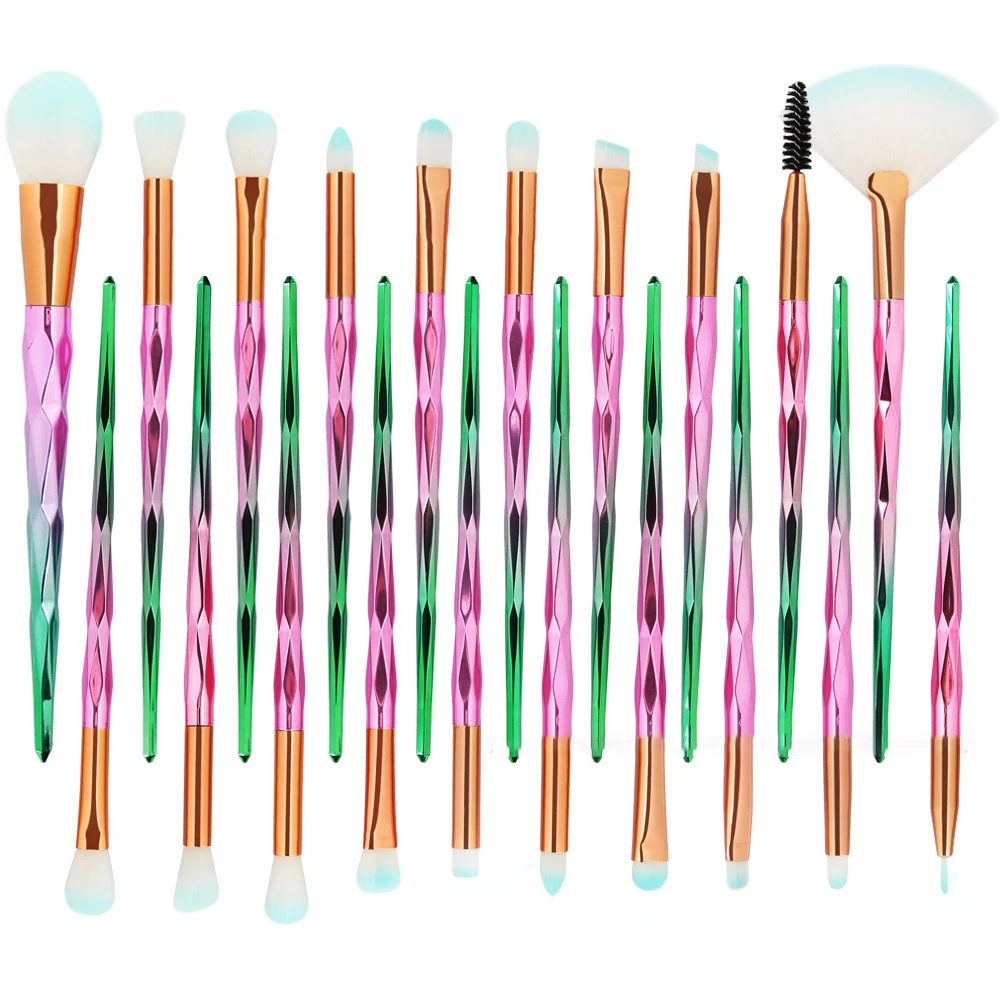 20 Pcs diamond handle eye makeup brush brushes make up set MA2003 | Красота и здоровье