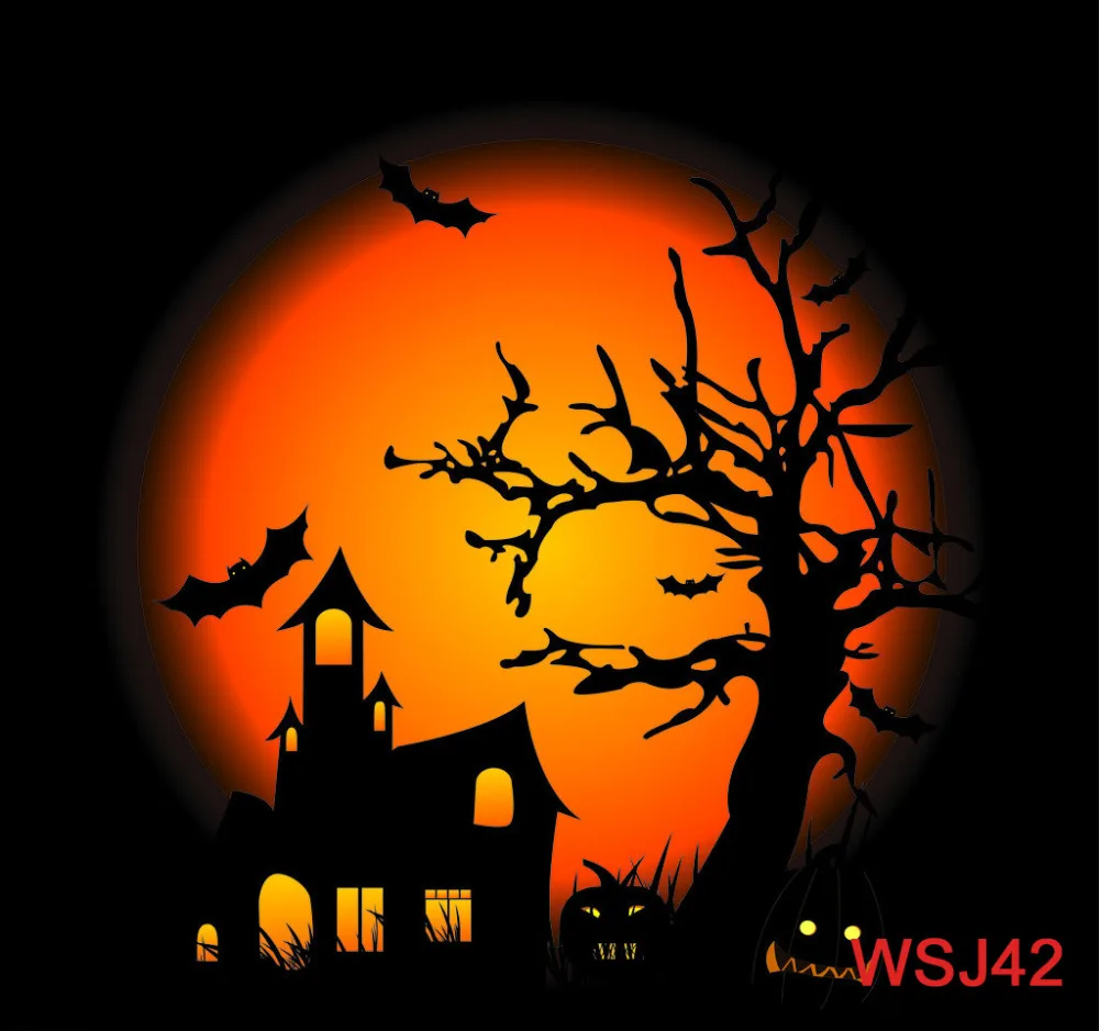 LB полиэстер и Винил фоны для фотостудии фотосъемки Хэллоуин пугающий красный