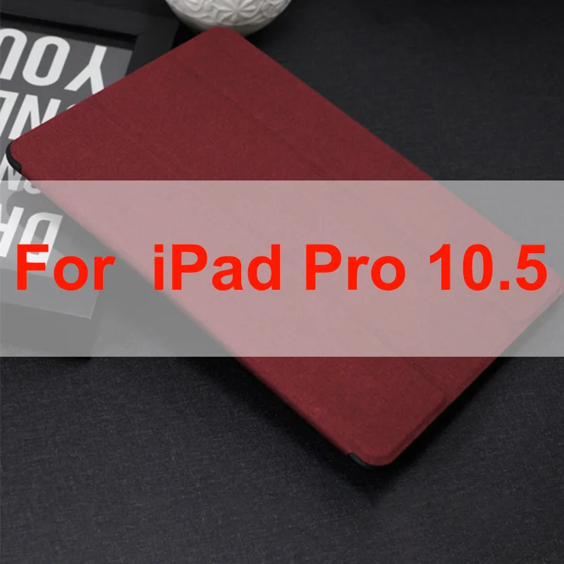 WOWCASE Чехол для iPad Air 2 6th Gen/Air 1/Mini 4/Mini 123/Pro 9,7 10,5 12,9/ 11 12,9 чехол твил PU Жесткий смарт-чехол для планшета - Цвет: ForiPadPro10.5 Red