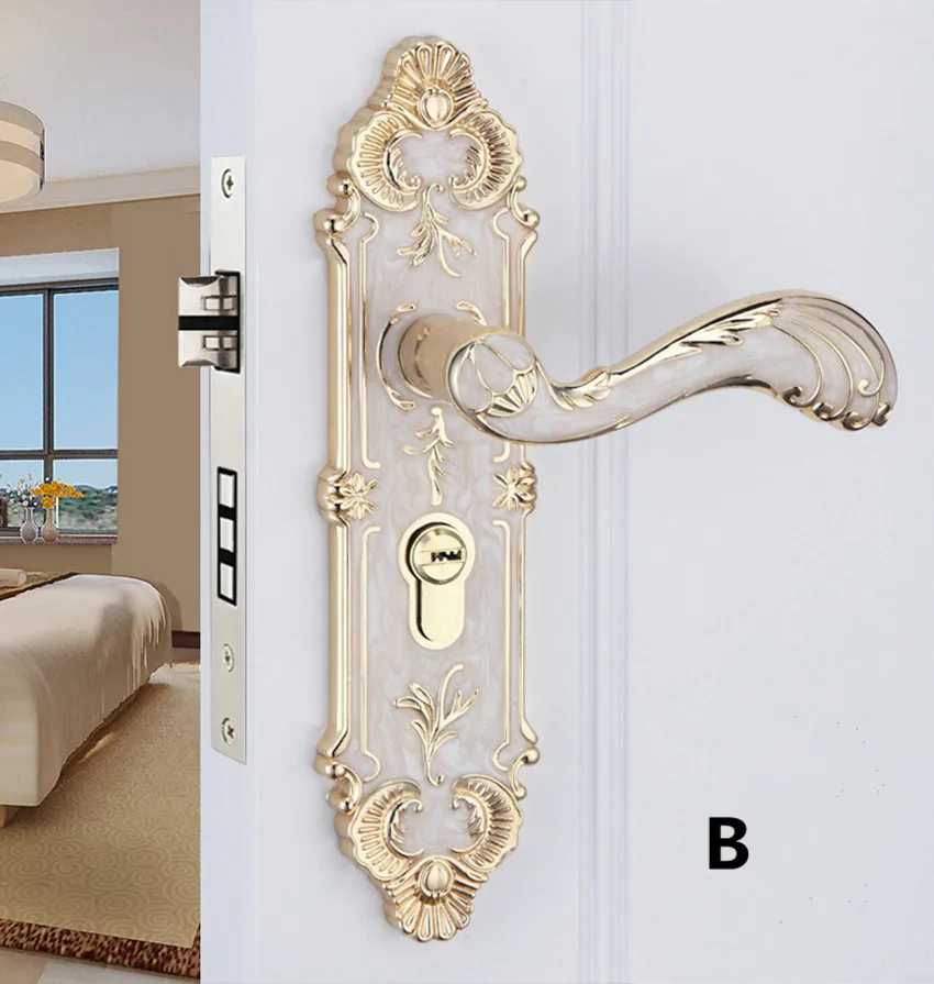 Современный простой модный замок для интерьера деревянный дверной европейский