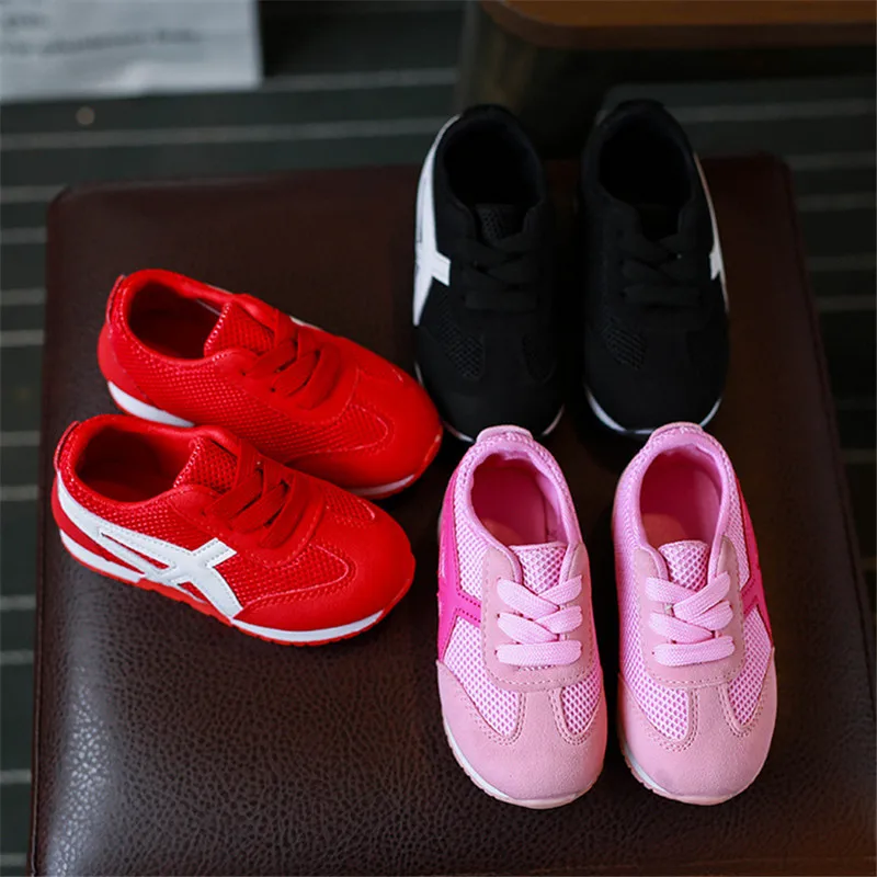 2018 Children Shoes Girls Boys Sport Antislip Soft Bottom Kids Baby Sneaker Casual Flat Sneakers Mesh Loafers | Детская одежда и
