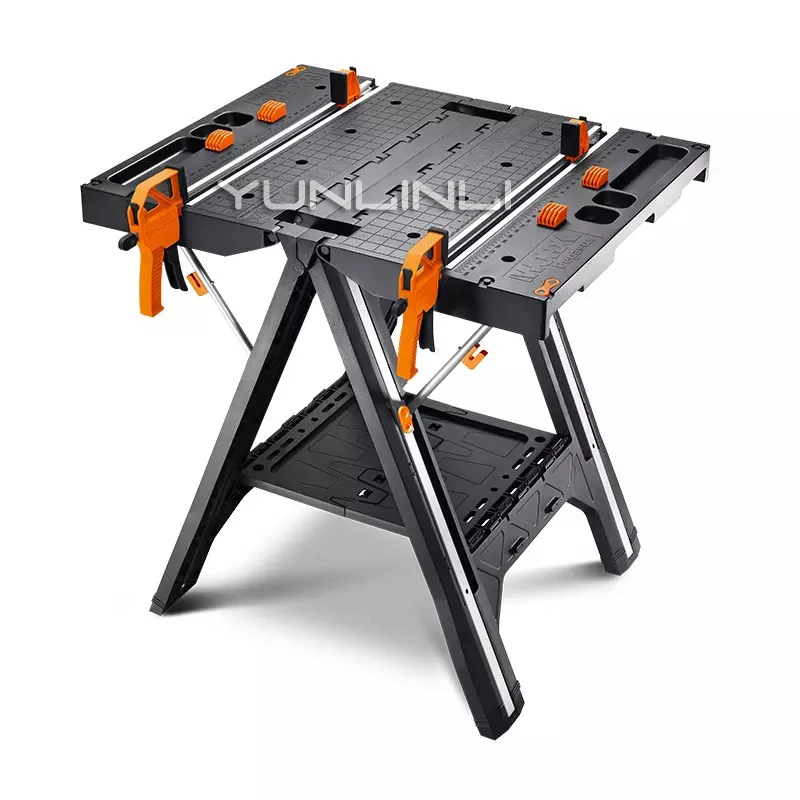 Foldable Woodworking Benches Multi-functional DIY Work Table Portable Hardware Benches with Strong Clamping Force