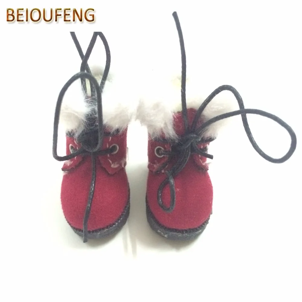 BEIOUFENG BJD кукольная обувь высокие сапоги для кукол, 3,2 см кроссовки для кукол, Повседневная парусиновая обувь для куклы Blythe, Подарочная игрушка 6 пара/лот