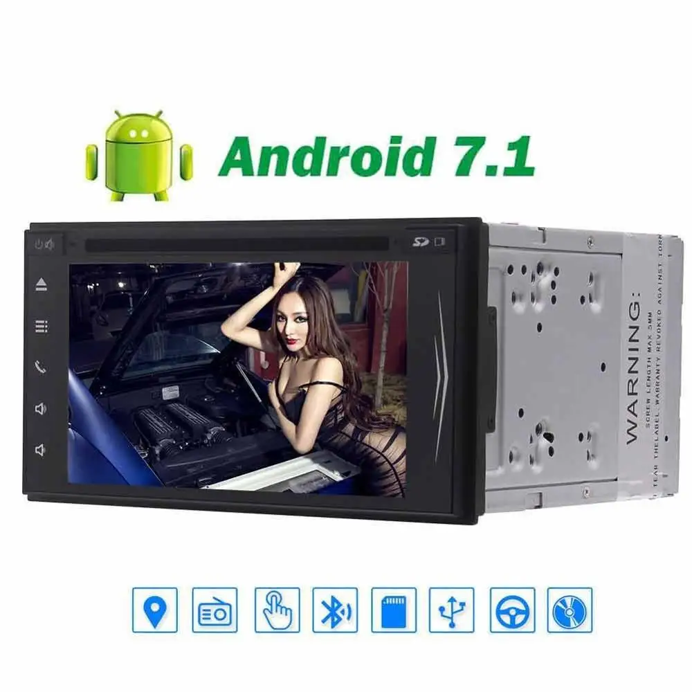 Eincar Android 7 1 Nougat Восьмиядерный автомобильный Стайлинг стерео &quotдвойной Din dvd плеер